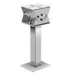 cctv폴대 방폭 스테인리스 스틸 벽로드 브래킷 CCTV 카메라 201304 Hikvision 교체 19 cctv폴대 x12x10cm 1개 304L35