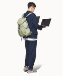 로우로우 RAWROW 스트링 럭색 백팩 976 ep 2 Olive 301195