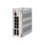 이지넷유비쿼터스 넥스트유 피아밴 산업용 8포트 1G 10G 4SFP L3 POE 인터넷 스위칭 허브