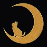 고양이 마키에시루 스티커 Love cat 캣 달과 새끼 금