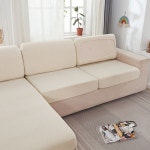 쇼파 커버 방수 소파 격자 무늬 스트레치 쿠션 Slipcovers 홈 3R 23 Cream - 3R 1개