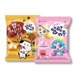 롯데웰푸드 말랑카우 부여알밤 158g 1캐치티니핑 말랑카우 스트로베리 158g 1 총2 한정판 2세트 316g