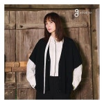 UNKNOWN 지스튜디오 24FW 배색 어텀 타이블라우스 521354