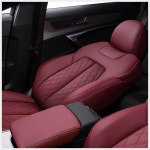 맞춤형 방수 가죽 카시트 커버 자동차 액세서리 아우디 A4 B9 아반트 A5 스포츠백 Tt Mk2 Q3 A6 C5 A3 8l 8p Q2 Q5 Q7 A1