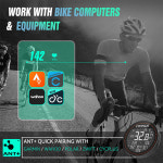 CYCPLUS 심박수 센서 완장 손목 벨트 Garmin Wahoo GPS 자전거 컴퓨터 용 Bluetooth ANT 피트니스 모니터