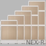 진영가구 전면유리형 NEX-R 60T 블럭 파티션 사무실활용 사무용 공간분리 H1760