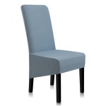 스트레치 소프트 스판덱스 초 다이닝 룸 의자 커버 주방 다이닝용 A 1pc 1개 8 gray-blue