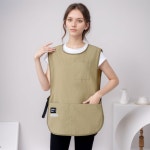 오르모 조끼 앞치마 카키 카페 어린이집 미용실 네일