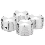 솔리드 알루미늄 앰프 노브 앰프 라디오 플레이어 전위차계 볼륨 노브 38x25mm 4 개