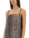 GANNI GANNI DRESS WITH ANIMAL PATTERN J1661 943