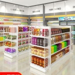 마트 슈퍼마켓 문구점 좌판대 매대 곤도라