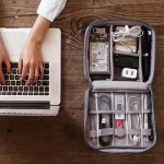 충전기 USB 마우스 케이블 여행 파우치 케이스