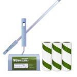 해피세일 아임 돌돌이 테이프클리너 밀대 핸들 리필 90회x4개 세트 사선 먼지제거 테이프 롤크리너 찍찍이