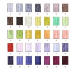 실 상자 실 유사한 DMC 크로스 면 바느질 타래 공예 447 색 14 24PCs
