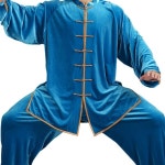 타이치 유니폼 무예 중국 전통 남성 여성 소림 쿵푸 태권도 면 트레이닝복 3X-Large