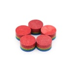 당구용품 백 팁 캐롬 풀 다채로운 레이어 6 큐 개 10