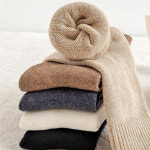 남자 여자 겨울 긴목 양말 5켤레 무지 하트 양말