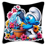 클래식 만화 애니메이션 스머프 베개 커버 소파 장식 양면 인쇄 1 1개 C PC50x50cm 20x20in 156HY913G07