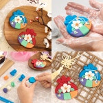전통 비누 클레이 복주머니 만들기 DIY 키트 명절 설날 추석 새해 미술 집콕 놀이 재료 1개 복주머니