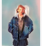 리바이스 Levi39s x ADSB Andersson Bell Spliced Trucker 재킷 인디고 그린 - 멀티 컬러 8363719 000E30000