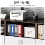 사무실 서랍장 문서 서류 사무용 수납장 캐비닛 이동식 수납 책상 1 전원오크색60x34x59cm