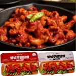 숙녀닭발반찬집 | 국내산 양념 무뼈닭발 매운맛 400g 순한맛 400g 총 2팩 술안주 밥반찬