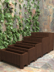 대형 방부목 화분 도로 나무 플랜트박스 테라스 야외 40 19 15 목걸이 크다