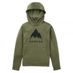 버튼 버튼 Burton 아동용 오크 풀오버 후드 포레스트 모스 헤더