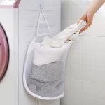 벽걸이 세탁 보관 메쉬 통풍 바구니망 가방 후크형