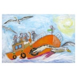 1pc 캔버스 그림 프레임 없는 천 그림 45 18 12in
