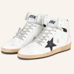골든구스 하이탑 스니커즈 스카이스타 Hightop sneaker Sky star WEISS SCHWARZ