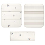 간편한 휴대용 접이식 양면 PVC 매트 쿠션 방석 35x30