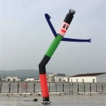 춤추는 대형 풍선 시장 개업 파티 사람 주유소 공중 춤추는 남자 댄서 풍선 광대 만화 풍선