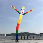 춤추는 대형 풍선 시장 개업 파티 사람 주유소 공중 춤추는 남자 댄서 풍선 광대 만화 풍선