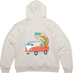 헤비후드티 뒷면 여행 해피 동물농장 그림 프린팅 프린팅티셔츠