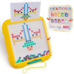 Wooden Teether 2 in 1 3 4 5 6 7 지육 장난감 몬테소리 장난감 그림 보드 미로 보드 그림 그리기 집중력