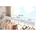 LSWYYP 옷 건조대 탄소강 세탁 건조대 접이식 벽걸이 옷걸이 114 4cm45 의류 건조용 후크