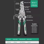 접이식 와이어 스트리퍼 풀리 디자인 다기능 전기 분배기 압착 펜치 권선 손 도구