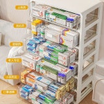 약 보관 진열대 정리대 클래식 킹 4층 박스 가정용 디스플레이 대형