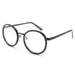 올리버프레임 빈티지라운드 솔텍스 안경 뿔테 유광블랙 G4013