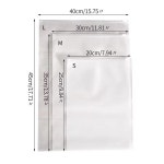 여행용 지퍼 락 보관 가방 휴대용 방수 플라스틱 의류 신발 포장 1 1개 A M-30x35cm SK-J1835