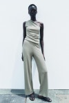 자라 자라 골지 와이드 팬츠 1165 454 LIGHT KHAKI