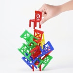 18p 플라스틱 의자쌓기 복불복게임 놀이 장난감