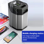 휴대용 태양열 발전기 발전소 mAh USB CPD AC DC 출력 순수 사인파 외부 배터리 야외 캠핑 500W 220V 120000