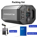 휴대용 태양열 발전기 발전소 mAh USB CPD AC DC 출력 순수 사인파 외부 배터리 야외 캠핑 500W 220V 120000