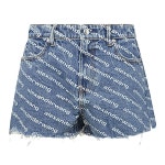 알렉산더왕 ALEXANDER WANG Printed denim shorts 4DC1214897 460