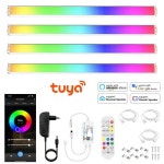 스마트 조절 투야 DC12V 조명 장식용 음성 LED RGB 제어 주방 옷장 밝기 와이파이 캐비닛 5050 램프