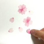 롤타입 벚꽃 모양 테이프 꽃 스티커 다꾸