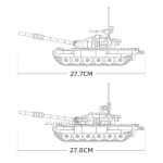 2024레고조립블럭 피규어 육군 듀얼 가변 주요 전투 탱크 MBT 벽돌 차량 무기 DIY 크리 에이 티브 빌딩 블록 어른이 놀이감 스티커... 