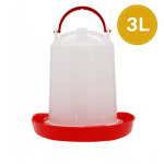 농장 가금류 양동이 닭 1 닭장 공급 물양동이 5kg 3L 자동 급수기 1PC 물 메추라기 배럴 피더 마시는